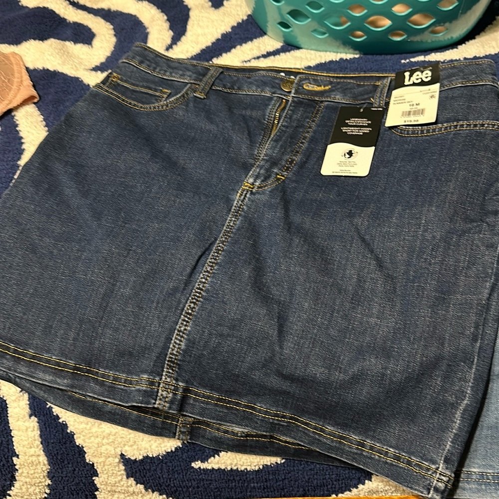Lee Denim Skirt (Skort) Mid-Rise Size 16